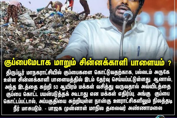 குப்பைமேடாக மாறும் சின்னக்காளி பாளையம் ?