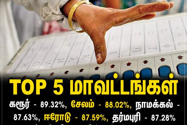 TOP 5 மாவட்டங்கள்